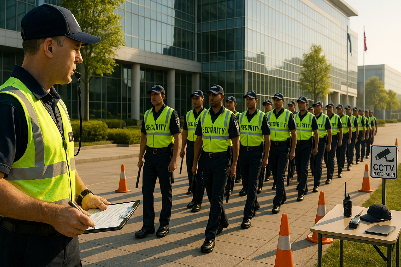 Training parade & supervision